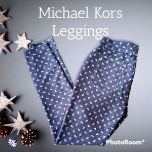 Michael Kors mid rise waisted stretch leggings EUC